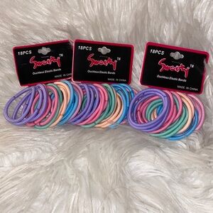 3 pack of 18 PCs each pack ouchless elastic‎ bands
